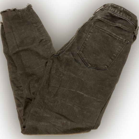 Abercrombie Fitch Black Jeans 27/4 Curve Love Super Skinny High Rise Distressed - Picture 1 of 7